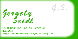 gergely seidl business card